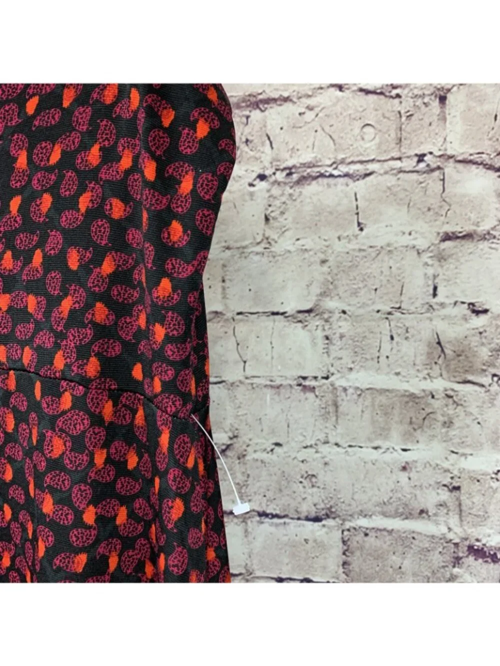 LuLaRoe Red Black Paisley Print Pull On Maxi Skirt